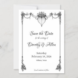 ヴィンテージミニマリズム薄型磁気カード マグネット招待状