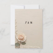 ヴィンテージミニマルでエレガントな結婚式 サンキューカード (裏面)