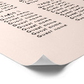 ヴィンテージミニマルなタイプライターの座席表 ポスター (角)