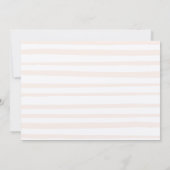 ヴィンテージミニマルなタイプライターの赤ちゃんシャワー サンキューカード (裏面)