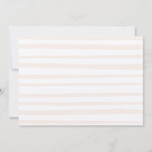 ヴィンテージミニマルなタイプライターの赤ちゃんシャワー サンキューカード (裏面)