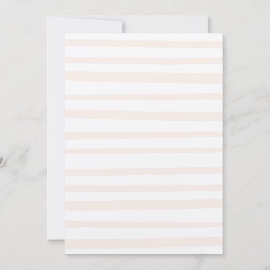 ヴィンテージミニマルなタイプライターの赤ちゃんシャワー 招待状 (裏面)