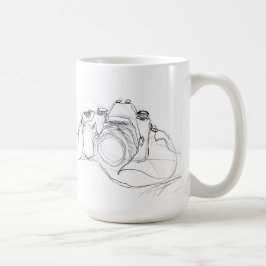 ヴィンテージミニマルのスケッチ コーヒーマグカップ