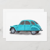 ヴィンテージミニマルカー絵画ズ 招待状 (正面/裏面)