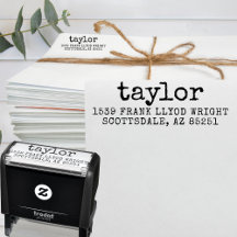 ヴィンテージミニマルシンプルタイプライター差出人住所