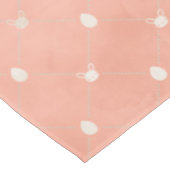 ヴィンテージミニマルバニーエッグパステルピーチイースター テーブルクロス (アングル)