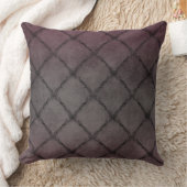 ヴィンテージミニマルフローラルパターンブラック クッション (ブランケット)