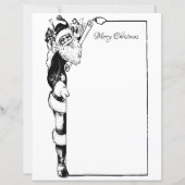 ヴィンテージミニマルブラックサンタレター (正面)