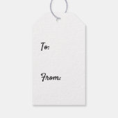 ヴィンテージミニマルメリークリスマス天使 ギフトタグ (裏面)