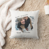 ヴィンテージミニマルレトロフレンドシップフォトデザイン- クッション (ブランケット)