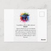 ヴィンテージミニマルレトロ卒業デザイン- Pers ポストカード (裏面)