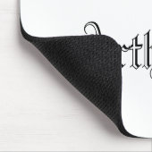 ヴィンテージミニマル中世の城イラストレーション マウスパッド (コーナー)