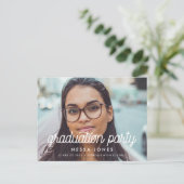 ヴィンテージミニマル卒業パーティー写真 ポストカード (スタンド正面)
