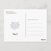 ヴィンテージミニマル卒業パーティー写真 ポストカード (裏面)