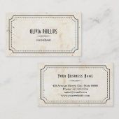 ヴィンテージミニマル名刺 名刺 (正面/裏面)