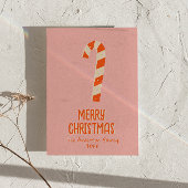 ヴィンテージミニマル図解入りの、写真付きのリストキャンディバー シーズンカード