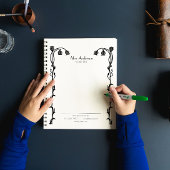 ヴィンテージミニマル新しいフローラパーソナル プランナー手帳