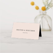 ヴィンテージミニマル結婚タイプライター プレイスカード (裏面)