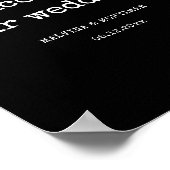 ヴィンテージミニマル結婚タイプライター ポスター (角)