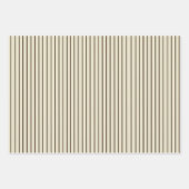 ヴィンテージミニマル茶色の幾何学的パターン ラッピングペーパーシート (正面3)