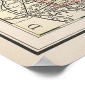 ヴィンテージミネソタの地図(1891年) ポスター (角)