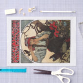 ヴィンテージミュシャアート切り離し 薄葉紙 (クラフト)