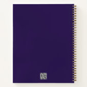 ヴィンテージミュシャスタイルビューティフルウーマンポートレート ノートブック (裏面)