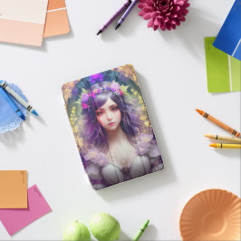 ヴィンテージミュシャスタイルビューティフルウーマンポートレート iPad MINIカバー