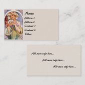 ヴィンテージミュシャレディー名刺 名刺 (正面/裏面)