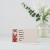 ヴィンテージミュシャレディー名刺 名刺 (スタンド正面)