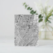 ヴィンテージミュンヘンのドイツの地図(1884) ポストカード (スタンド正面)