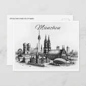 ヴィンテージミュンヘンドイツ ポストカード (正面/裏面)