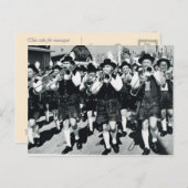 ヴィンテージミュンヘン、オクトーバーフェスト、マーチングバンド ポストカード (正面/裏面)