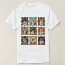 ヴィンテージミュージアム笑わされるウォールCorgi Dogポートレート