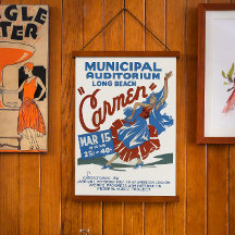 ヴィンテージミュージカルイベントポスター – Carmen