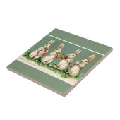 ヴィンテージミュージカルイースターバニーズグリーン タイル (側面)