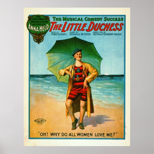 ヴィンテージミュージカルコメディプレイビル1906 ポスター (正面)