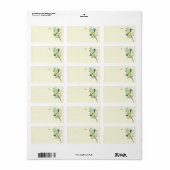 ヴィンテージミュージカルバードブルーグリーンイエローラベ感じル ラベル (フルシート)