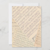 ヴィンテージミュージカルフローラ婚約パーティ 招待状 (裏面)