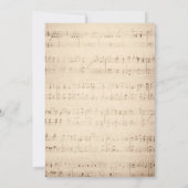 ヴィンテージミュージカルブルーバラドームフェアリータ結婚ーレ 招待状 (裏面)