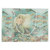 ヴィンテージミュージカルマーメイドザシーサイドパーティー ラージペーパーバッグ (裏面)