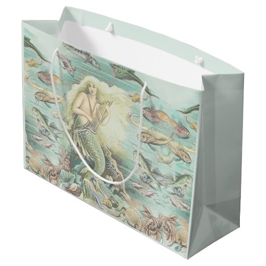 ヴィンテージミュージカルマーメイドザシーサイドパーティー ラージペーパーバッグ (裏面アングル)