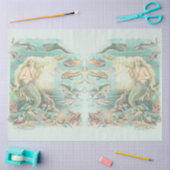 ヴィンテージミュージカルマーメイドザシーサイドパーティー 薄葉紙 (クラフト)