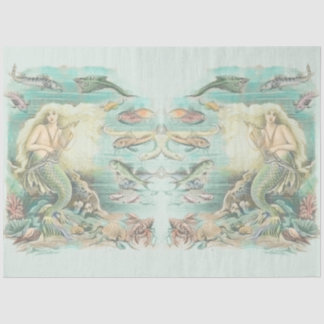 ヴィンテージミュージカルマーメイドザシーサイドパーティー 薄葉紙