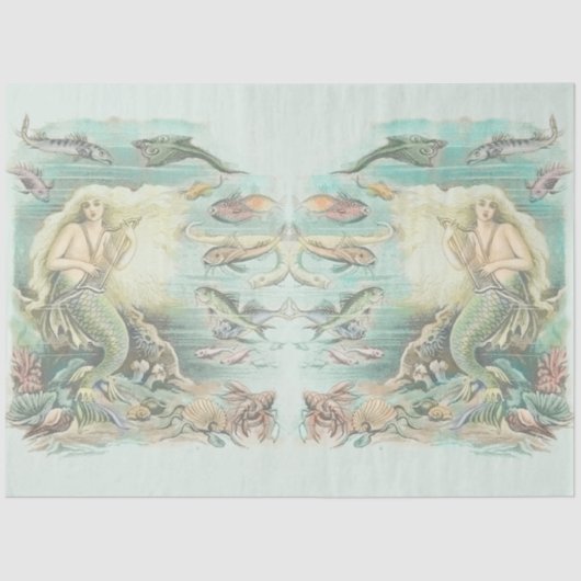 ヴィンテージミュージカルマーメイドザシーサイドパーティー 薄葉紙 (正面)