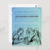 ヴィンテージミュージカル天使 ポストカード (正面/裏面)