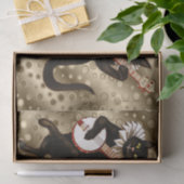 ヴィンテージミュージカル猫ティッシュペーパー 薄葉紙 (ギフト)