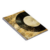 ヴィンテージミュージカル背景 ノートブック (右側)