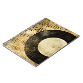 ヴィンテージミュージカル背景 ノートブック (左側)