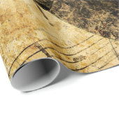 ヴィンテージミュージカル背景 ラッピングペーパー (ロールコーナー)